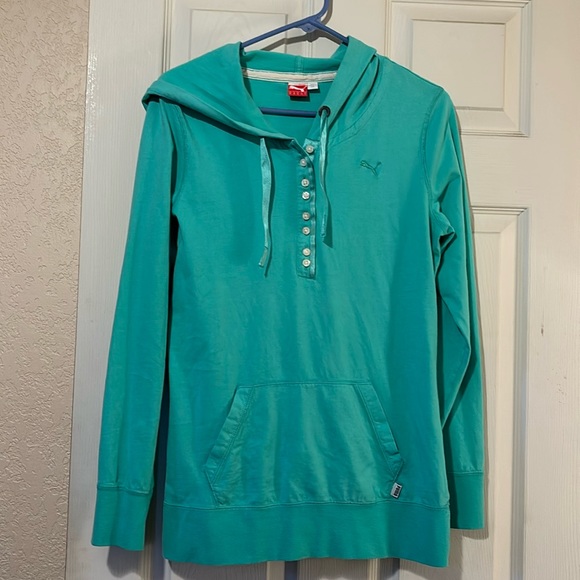 Puma Tops - Puma lightweight teal hoodie